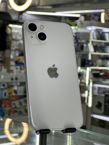 iphone 4 цена в бишкеке: IPhone 13, Б/у, 128 ГБ, Белый, Защитное стекло, Чехол, 85 %