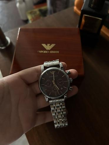 taxta saat: Emporio Armani kişi qol saatı - Korpus: paslanmayan polad, klassik — 2