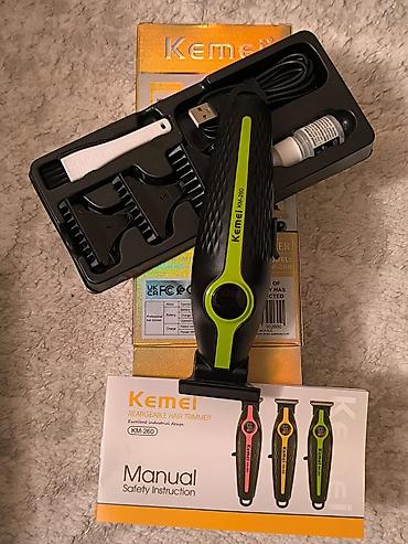 sac masini: Kemei KM-260 USB Type‑C şarj olunan saç və saqqal trimmeri - Rəqəmsal — 4
