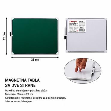 KMT Dvostrana tabla za pisanje 5202138 Magnetna, dvostrana tabla za