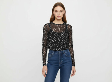 bluzki z gipiury na wesele: Sinsay, Women's blouse, size S