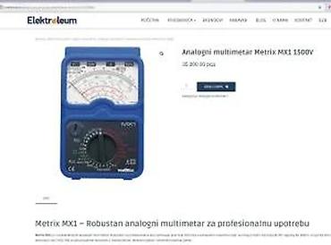 Multimetri: Analogni multimetar Metrix MX1 - Profesionalni ručni instrument sa — 11