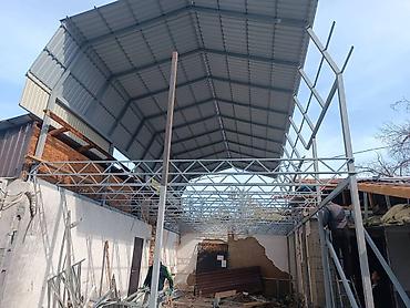 Навесы: Навес, Арочный, Металл, Профнастил, Установка — 8