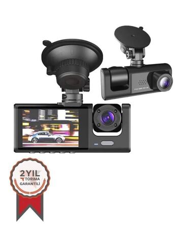 Videoreqistratorlar: Avtoregistrator 2 kameralı ön ve salon çəkilişi sadə ve yığcam madel