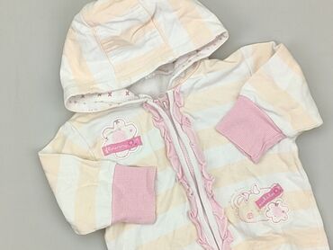 żółta bluzka w czarne paski dla dzieci: Bluza, 0-3 m, stan - Dobry