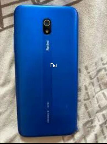 телефон бк: Redmi, Redmi 8A, Колдонулган, 2 ГБ, түсү - Көк, 1 SIM, 2 SIM