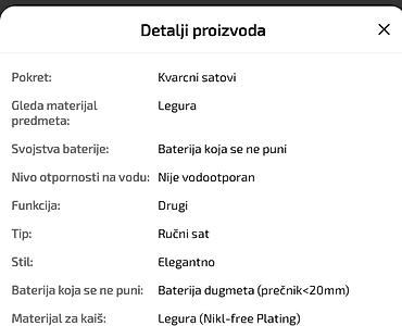duks grobari: Set sat narukvice .Porucuje se i ceka se 10-tak dana. Obavezna uplata — 4