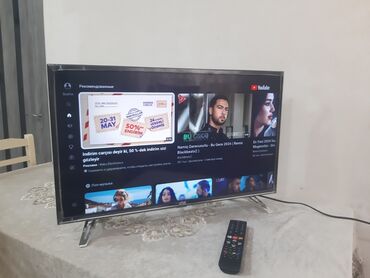 Televizorlar: Artel 82 ekran Smart tv daxili krosnusu var butun giris cixsi