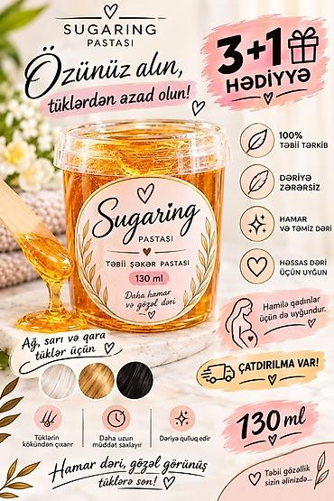 deri kaşlok: Sugaring pastası – təbii şəkər pastası, 130 ml Xüsusiyyətlər: - 100% — 1
