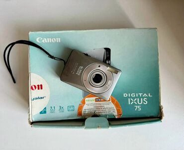 Fotokameralar: Kompakt fotoaparat canon İxus 75 Texniki cəhətdən tam işlək, çekiliş