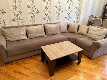 Sifarişlə çarpayılar: Künc divan, İşlənmiş, Bazalı
