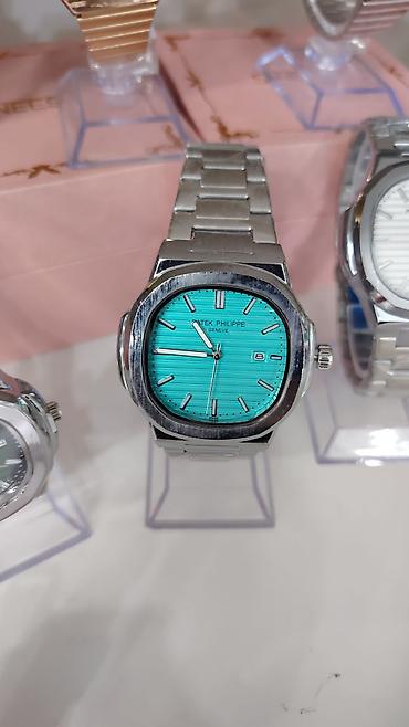 electron saatlar: Patek Philippe tərzində analoq qol saatları – klassik Nautilus dizaynı — 2