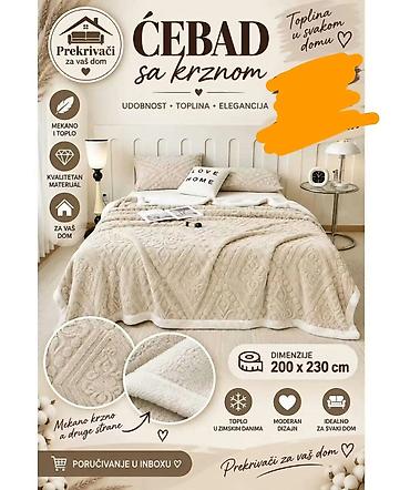 Ostali nameštaj: 🍂 ĆEBAD SA KRZNOM – DEBLJI MODEL 🍂 Uživajte u toplini i udobnosti na lalafo.rs — 6 Ostali nameštaj: 🍂 ĆEBAD SA KRZNOM – DEBLJI MODEL 🍂 Uživajte u toplini i udobnosti — 6