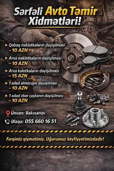 koreya: DADASH Auto Service – Baku, since 1998 Xidmətlər: - Razval və balans — 6