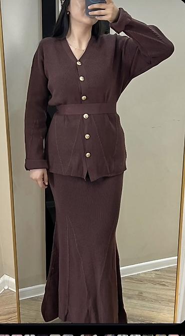 одежды для новорожденных: Костюм с юбкой, Модель юбки: Годе, Макси, Кофта, Стандарт — 1