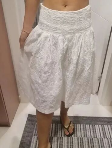 Suknje: S (EU 36), Midi, bоја - Bela — 4