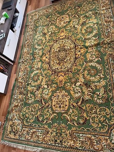 коврик татами: Ковер с классическим восточным орнаментом, из натуральной шерсти — 1