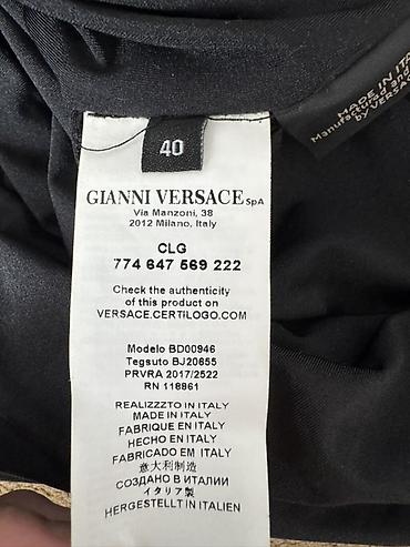mexmer parca: Ziyafət donu, Mini, Versace — 3