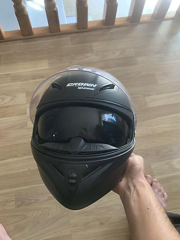 Moto geyim: CROWN Racing modul tipli motosiklet dəbilqəsi - Korpus: davamlı ABS — 6