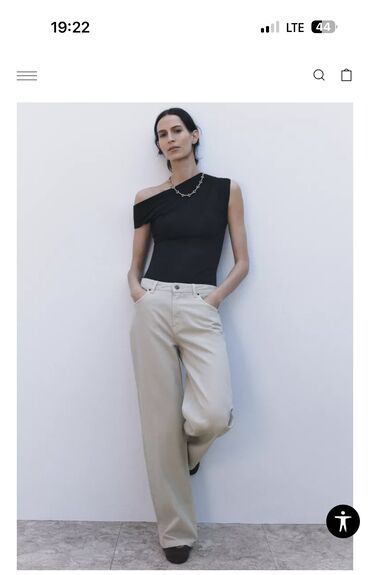 Джинсы: Джинсы, Палаццо, Zara, Средняя талия, M (EU 38)
