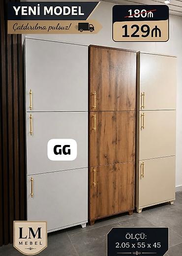 Yeni model çoxfunksiyalı dolab - Ölçü: 2.05 x 55 x 45 sm - Rənglər lalafo.az -da Yeni model çoxfunksiyalı dolab - Ölçü: 2.05 x 55 x 45 sm - Rənglər