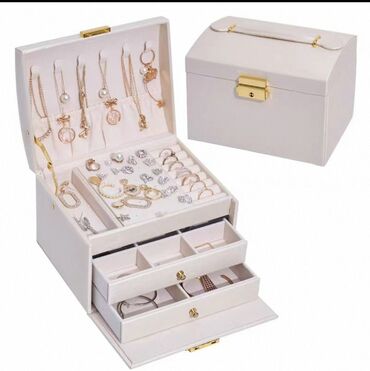 Digər bijuteriyalar: Zərgərlik qabı – çox bölməli, qutu tipli organizer - Rənglər: tünd -da lalafo.az — 6 Digər bijuteriyalar: Zərgərlik qabı – çox bölməli, qutu tipli organizer - Rənglər: tünd — 6