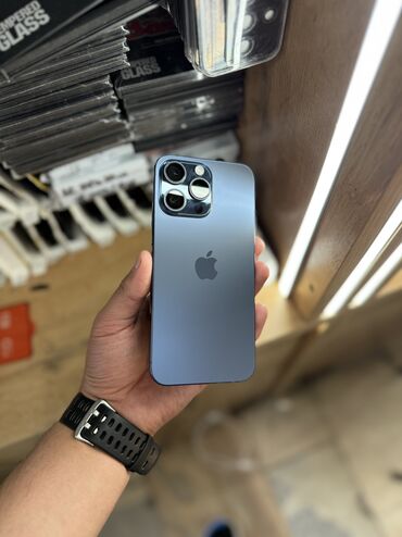 toshiba apple: IPhone 15 Pro Max, Б/у, 256 ГБ, Blue Titanium, Чехол, 92 %