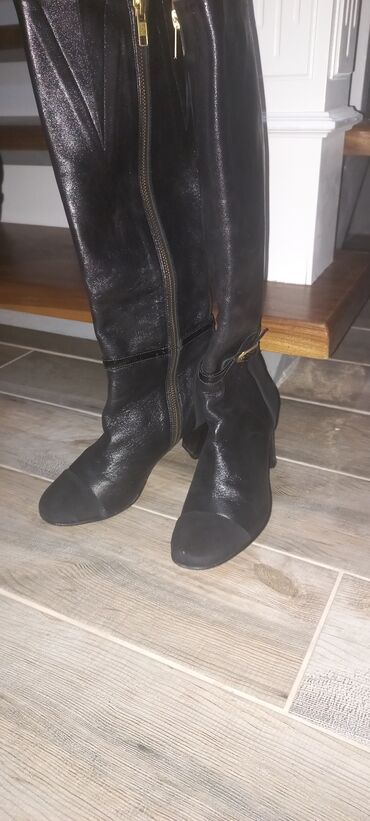обувь женская деми: Сапоги, 35, цвет - Черный