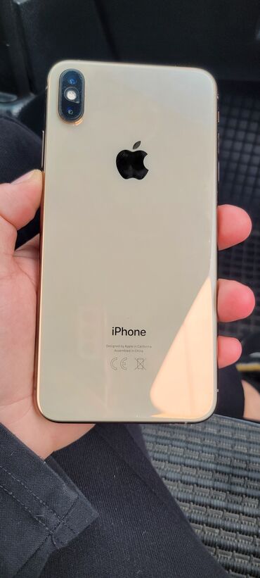 Apple iPhone: IPhone Xs Max, Колдонулган, 64 ГБ, Алтын, 79 %