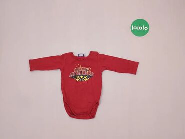 czerwone body niemowlęce: Боді, 6-9 міс., 
стан - Хороший