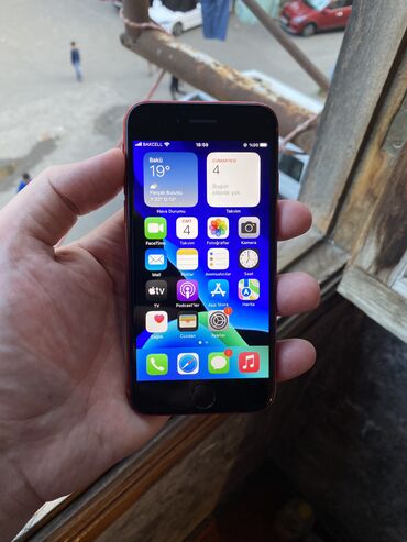 apple iphone se: IPhone SE 2020, 128 GB, Qırmızı