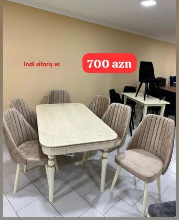 Divanlar: Qonaq otağı üçün, Yeni, 6 stul