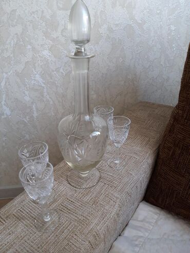 ваза для цветы: Раритет графин и 4 стопки