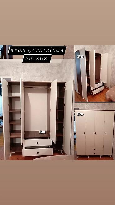 mebel materiali: *3 Qapili Dolab şeher içi çatdırilma pulsuz qiymət 250azn* ✨ ÖlçüsEn — 2
