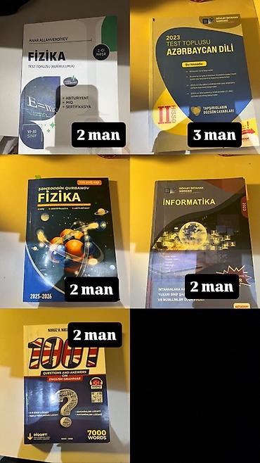 8 dollar nece manatdir: Tədris və imtahan hazırlığı üçün müxtəlif fənn üzrə test toplusu və — 1