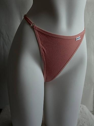 Трусики: Трусы-стринги женские, высокая посадка - Модель: минималистичные — 1