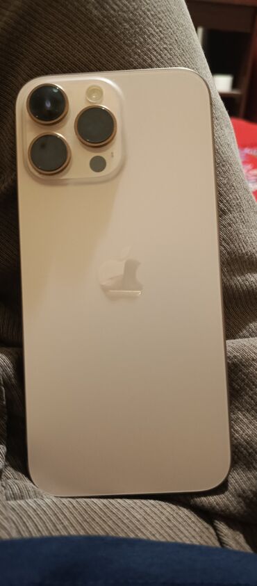 видеонаблюдение для дома через телефон: IPhone 16 Pro Max, Колдонулган, 256 ГБ, Desert Titanium, Каптама, Кабель, Куту, 100 %