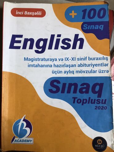 Kitablar, jurnallar, CD, DVD: İnci Bəxşəlili İngilis dili test kitabı