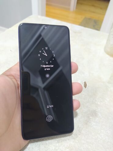 yeni model telefonlar: Samsung Galaxy A41, 64 ГБ, цвет - Синий, Две SIM карты, Face ID, Отпечаток пальца