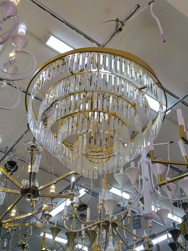 Haima: Çılçıraq, 10 və daha çox lampa, Xrustal