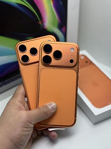 Apple iPhone: IPhone 17 Pro Max, Новый, 256 ГБ, Оранжевый, Зарядное устройство, Защитное стекло, Чехол, В рассрочку, 100 % — 6