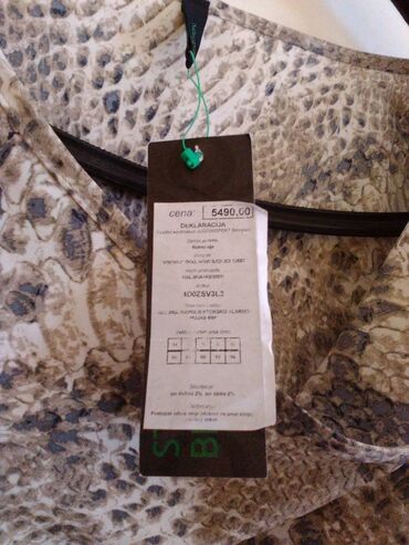 haljina benetton: Benetton M (EU 38), bоја - Braon, Drugi stil, Top (bez rukava)