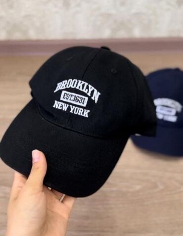 кепка черная: Кепка, Бейсболка, Brooklyn, Калканчы: Ийилген