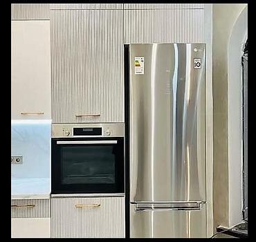 Mətbəx mebeli: Mətbəx mebeli dəsti – müasir “L” planlaşdırma - Dizayn: ağ və açıq — 4
