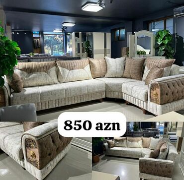 Sifarişlə divanlar: Künc divan, Qonaq otağı üçün, Parça, Bazasız, Açılmayan — 22