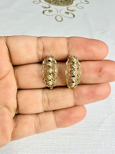 Aksesuarlar: Sırğa, Pandora, Sarı qızıl, 585 Əyar, 259 g — 3