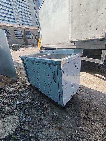 Restoran, kafe avadanlığı: Paslanmayan poladdan iki gözlü peşəkar mətbəx moydadır - Material — 3
