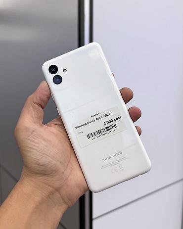 Samsung Galaxy A04, Колдонулган, 64 ГБ, түсү - Ак, Бөлүп төлөө менен, 2 SIM