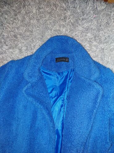 plavi kaput: S (EU 36), Jednobojni, Sa postavom