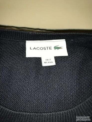 Džemperi: Džemper, XL, L, Lacoste, bоја - Tamnoplava, Merino vuna — 5